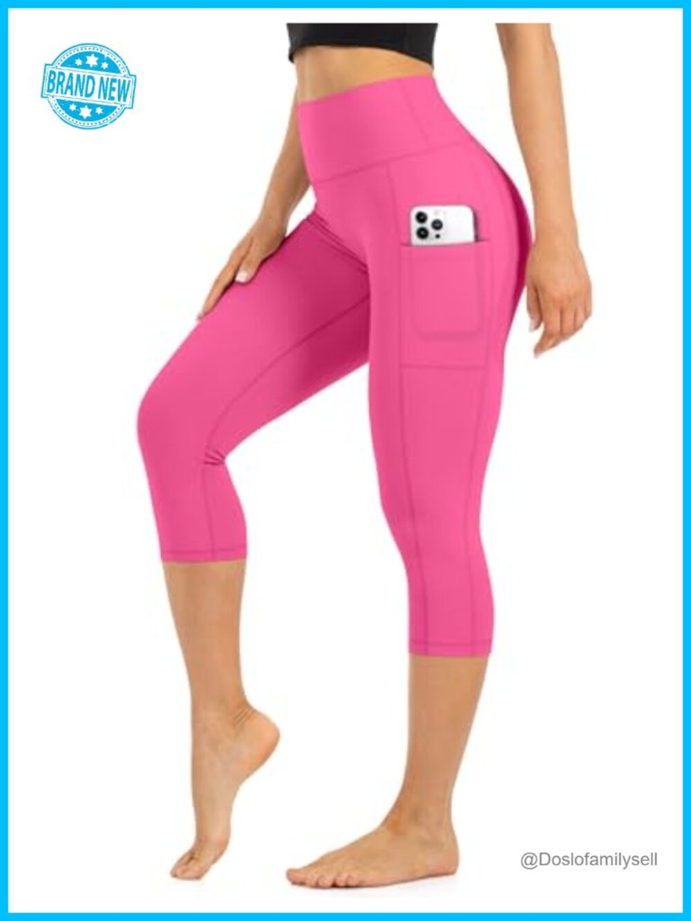High Waist Tummy Control Leggings Polyester Spandex Yoga Workout